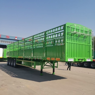 CIMC 3 Axle Fence Truck Trails Trailer Hàng rào Semi Semi