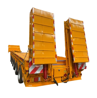 CIMC Trọng lượng 6 trục thấp giường bán treo vật liệu thép xe tải treo với hiệu suất