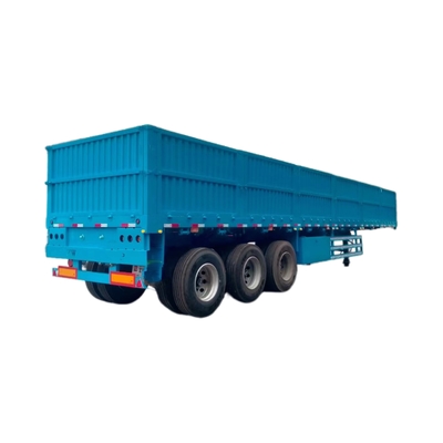 10m trục xe hơi CIMC xe tải 3-Axle hàng rào hàng hóa bán trailer với tường bên
