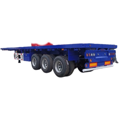 Tùy chỉnh CIMC Truck 3-Axis Flatbed Semi-Trailer với tải trọng tối đa 20001-25000 kg