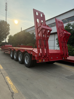 CIMC nhà máy cửa hàng bán trailer tình trạng mới vật liệu thép giường thấp 60 container bán trailer