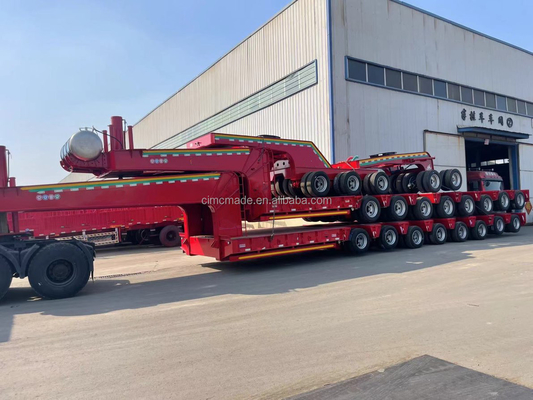 CIMC 6 trục 60-100 tấn Hàng hóa chuyên nghiệp tùy chỉnh đa mục đích Gánh nặng rộng thấp Semi-trailer