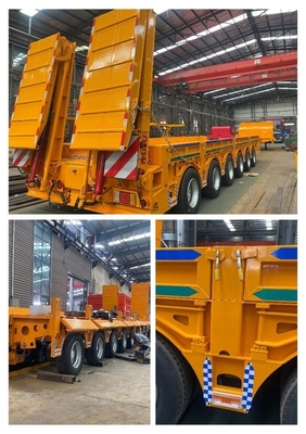 CIMC 6 trục 60 T 80 120 Tons Lowbed Semi Trailer