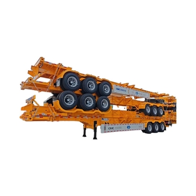 CIMC Stain 3-Axis Container Transport Semi-Trailer với hệ thống treo cơ khí hoặc không khí