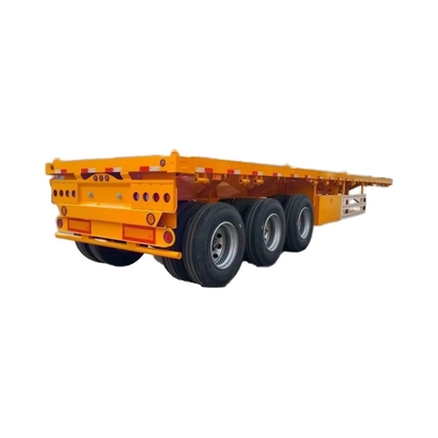 4-Axle flatbed Semi-trailer với thiết kế tùy chỉnh và xây dựng thép bền