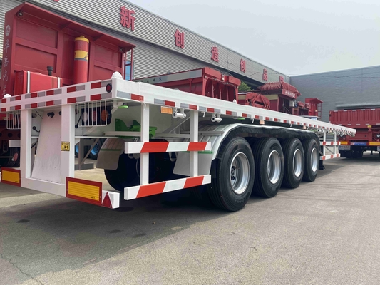 CIMC Container Flat Semi-trailer Heavy-duty 4-axle 100t Export Brand New Container Trailer