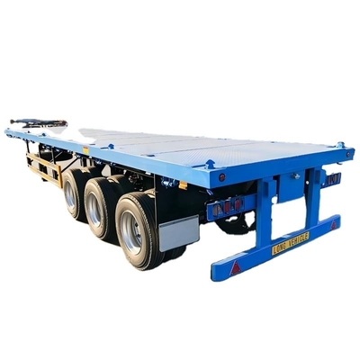 CIMC 3 trục hoặc tùy chỉnh với nền tảng tấm hạt 3mm 4mm 20ft 40ft container tất cả các loại hàng hóa xe tải phẳng xe tải bán trailer
