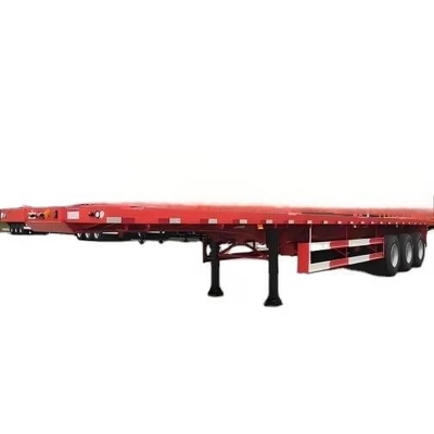 CIMC 13 * 2.55 * 2.9m 3AXLE dung lượng tải 80T khóa lựa chọn 2 hộp dụng cụ KTL electrophoretic bột sơn phẳng