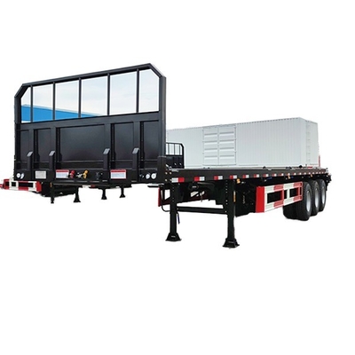 Africa Heavy-Duty Fatbed Semi Trailer: Được thiết kế để vận chuyển ổn định và hiệu quả các tải trọng quá lớn và thiết bị nặng