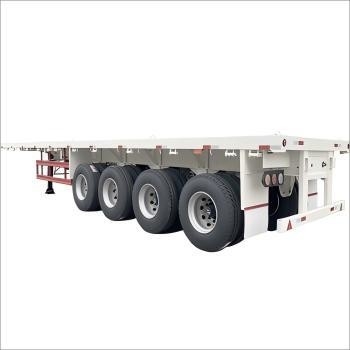 CIMC 40 45ft thép 4Axle được thiết kế để vận chuyển trọng tải của quá lớn và containerized hàng hóa kéo dài flatbed trailer
