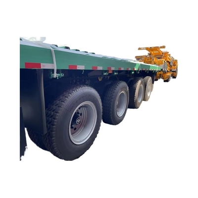 CIMC New 4-Axis Flatbed Skeleton Semi-Trailer Steel Container Truck với hệ thống phanh Wabco