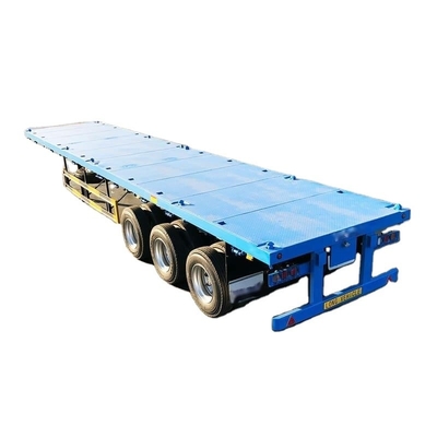 CIMC 2/3/4 trục 40ft 12500*2500*1500mm 70 tấn dung lượng 8-12 bộ khóa xoắn máy kéo xe tải sàn