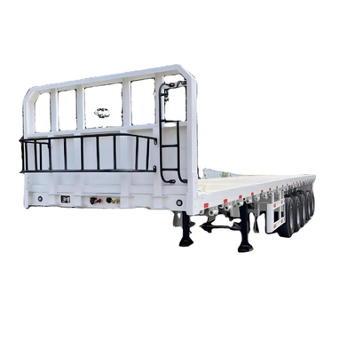CIMC thép chất lượng cao Trung Quốc giá nhà máy 3/ 4 /5 trục 48-60 tấn Kho hàng Bức chắn/băng phẳng để bán Băng phẳng Semi trailer