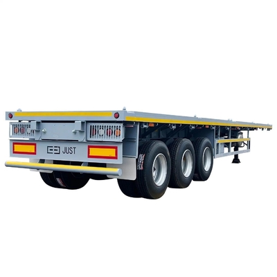CIMC 50T 12500*2500*1530mm 12r22.5 Lông xuân treo lưng gầm thấp gầm phẳng thùng bán treo cho Nam Phi Trung Đông