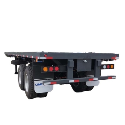 CIMC New 3-Axis Flatbed Skeleton Semi-Trailer Steel Container Truck với hệ thống phanh Wabco