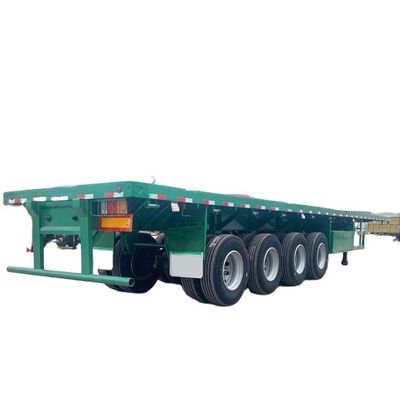 CIMC hoàn toàn mới 4 trục 100t công suất 40ft mùa xuân treo phẳng xe bán xe để bán