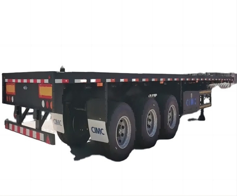 CIMC sử dụng Capacity Loading Heavy 40 60 80 100 Ton 3 Axle 4 Axle 40ft 45ft Container Flatbed Semi Trailer đến châu Phi