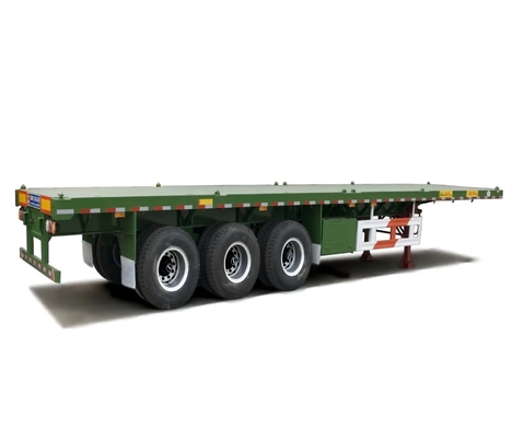 Giá nhà máy 3 trục container flatbed semitrailer chassis 3 trục flatbed trailer 40 ft container flatbed semitrailer bán