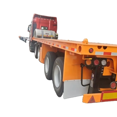 Giá tốt nhất 40T-100T Phân khay giường thấp Semi-Trailer 3-Axle Skeletal Semi-Trailer cho vận chuyển container