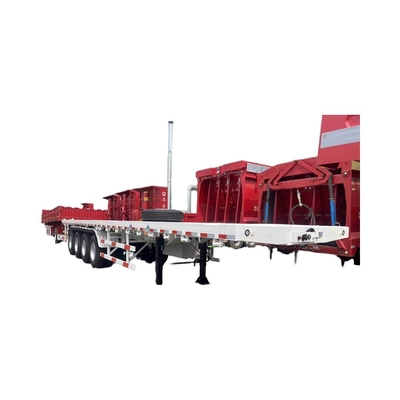 CIMC New 3-Axis Flatbed Skeleton Semi-Trailer Steel Container Truck với hệ thống phanh Wabco