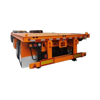 CIMC Xe tải container thép 1 trục phẳng có hệ thống phanh Wabco