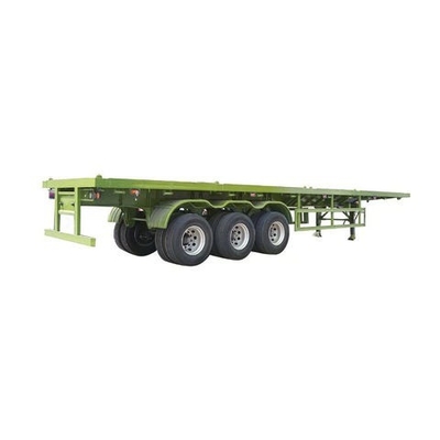 CIMC New 3-Axis Flatbed Skeleton Semi-Trailer Steel Container Truck với hệ thống phanh Wabco