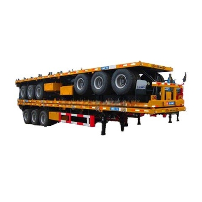 Đồ bán buôn tùy chỉnh 100 tấn phẳng xe bán ốc New Condition 3-Axle Transport Container Wabco Brake System