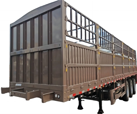 CIMC vật liệu sắt 3 trục 40-80 tấn Năng lượng loại đinh loại xe tải hạng nặng loại hàng hóa cao hàng rào kho bán xe kéo