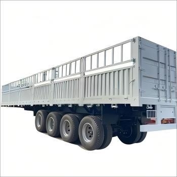 CIMC chất lượng cao 3 trục 4 trục loại hàng rào bán thùng thùng thùng thùng thùng thùng thùng thép