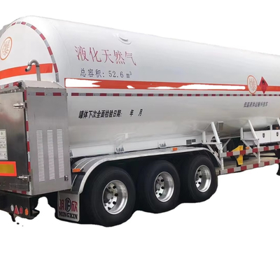 CIMC S30408 Q345R 3 trục 13200 * 2540 * 4000mm tổng công suất 52.6cbms treo khí Yosts chân hạ cánh 50 # chân kéo LNG Tanker