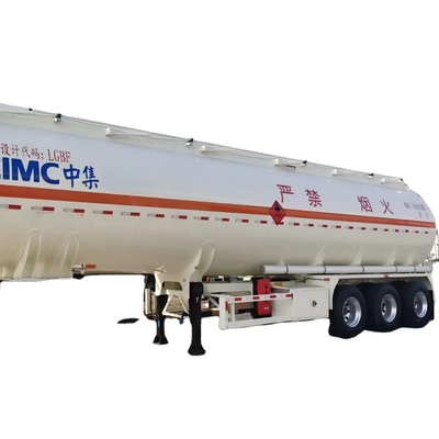 CIMC 3 trục Năng lượng 42 m3 Thép không gỉ 304 Phòng đơn chân không 12R22.5 18PR 12 lốp xe 28T xe cất cánh Tàu chở dầu lỏng