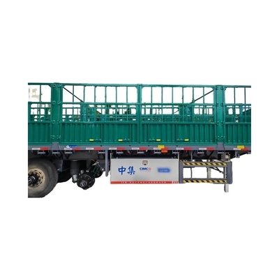 CIMC chất lượng cao 3 trục loại hàng rào bán treo xe tải cao độ bền thép xe tải treo