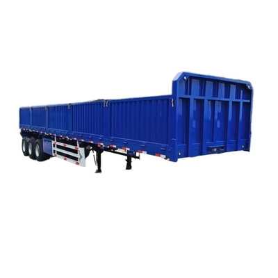 Semi-trailer gia súc thép mạnh mẽ với cửa bên tiện ích và thắt lưng bên