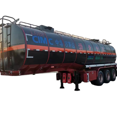 CIMC giá rẻ 3 trục thép carbon 40KL 36cbms vỉa hè dầu mỏ nhựa đường nhựa dầu cọ nhiên liệu vận chuyển xe tăng xe bán xe kéo