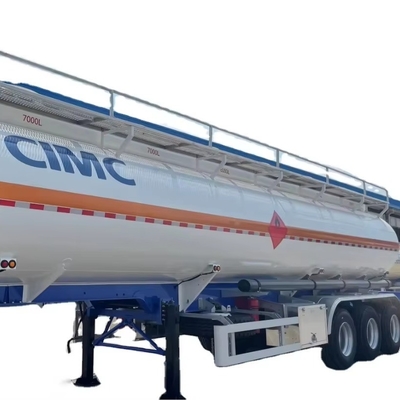 CIMC 3 trục 8000L/5500L/7000L/7500L xăng và dầu diesel 4 khoang thiết kế 28 KL Thép nhiên liệu thùng thủy lực trailer
