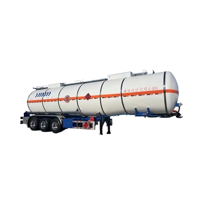 CIMC Công nghệ mới nhất Thép cao độ bền 3 trục Tàu chở dầu Semi-trailer Tình trạng mới