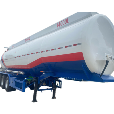 Tàu chở dầu 3 trục Semi-trailer Tank nhiên liệu / chất lỏng Semi-trailer