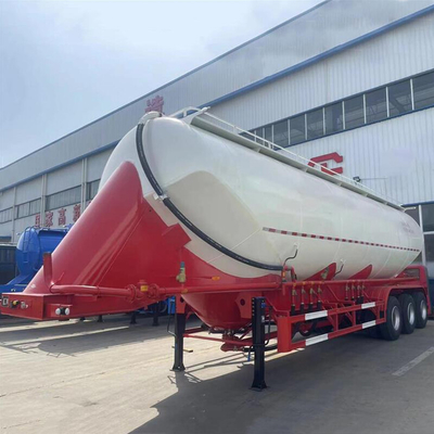CIMC Thép hợp kim cacbon thấp độ kéo cao 40cbms 3 trục hình dạng W Bulker Carrier Cement Semi-trailer