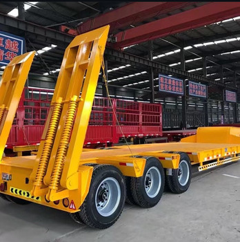 CIMC 3AXLES thấp giường bán xe để vận chuyển