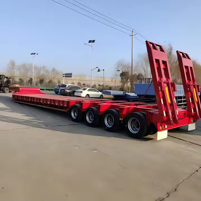 CIMC Thép mạnh mẽ 3/4/5/6 trục cho vận chuyển hạng nặng Semi-trailer thấp