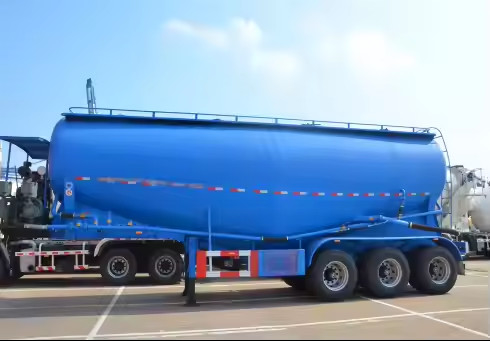 V loại 3 trục 60 mét khối làm bằng thép với tải trọng tối đa 60t xi măng bán trailer