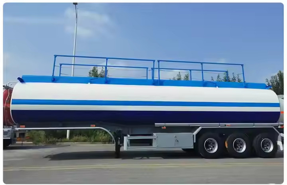 3 trục 40000l Carbon Steel vận chuyển chất lỏng hoặc khí hóa chất sản phẩm Heavy Duty nhiên liệu tanker trailer