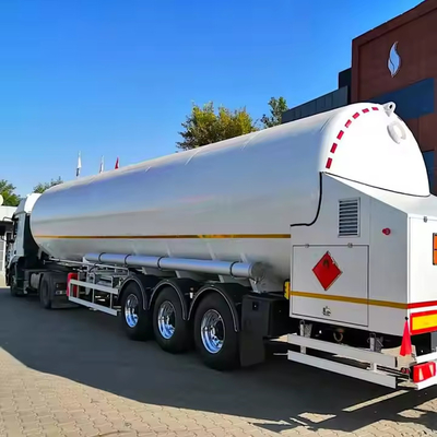 13150*2500*4100mm 1 Khu vực 45CBM 60000 lít LNG vận chuyển xe tăng Semi trailer