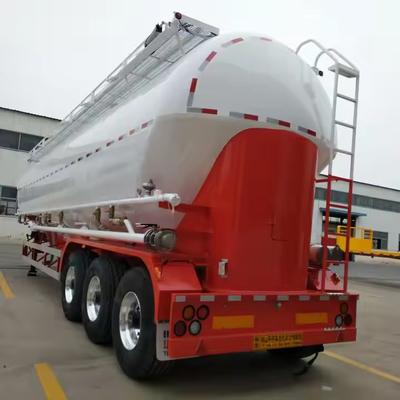 Thép carbon 3 trục W loại 2-3 Khung tùy chỉnh Hual 60T Thùng bột trailer