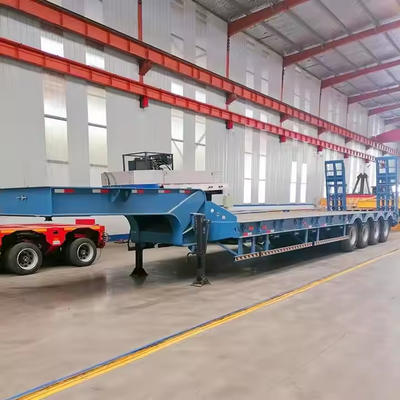Trọng lượng trọng tải 200 T vận chuyển hàng hóa lớn hơn 4 trục kéo dài xe kéo giường thấp