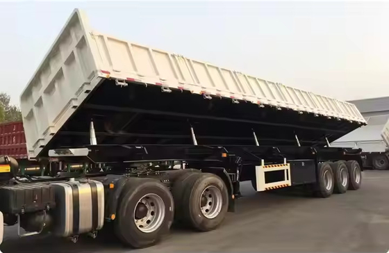 Vận tải hữu ích treo cơ khí 70T bên không nạp xe treo ba trục