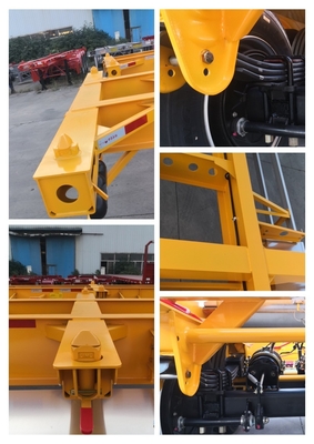 CIMC Xe chất lượng sản phẩm nhà máy 3 axle Skeleton bán treo