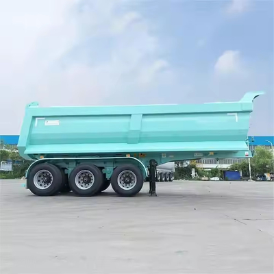CIMC Trung Quốc Nhà máy thép hình U 3 trục Chế độ vận tải nặng Hydraulic End Rear Tipper Dump Cart Semi Trailer
