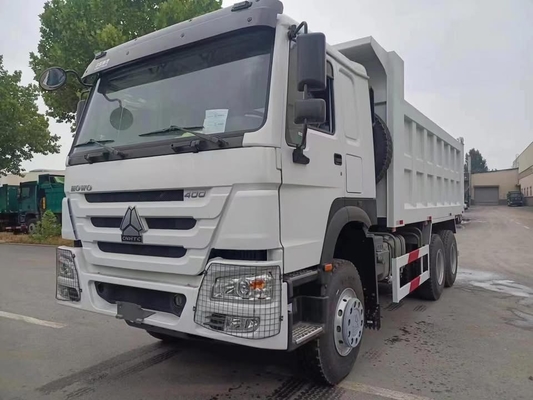 Howo Brand 6x4 Dump Truck 375 mã lực Chuyển số bằng tay Diesel nhiên liệu điều kiện mới cho xây dựng ở châu Phi