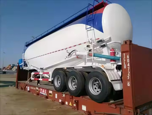 3 trục 40T vận chuyển xi măng PVC hạt Fly Ash Granular vật liệu xi măng bể bán trailer
